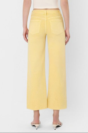 Sunny Side Crop Wide Leg Jeans