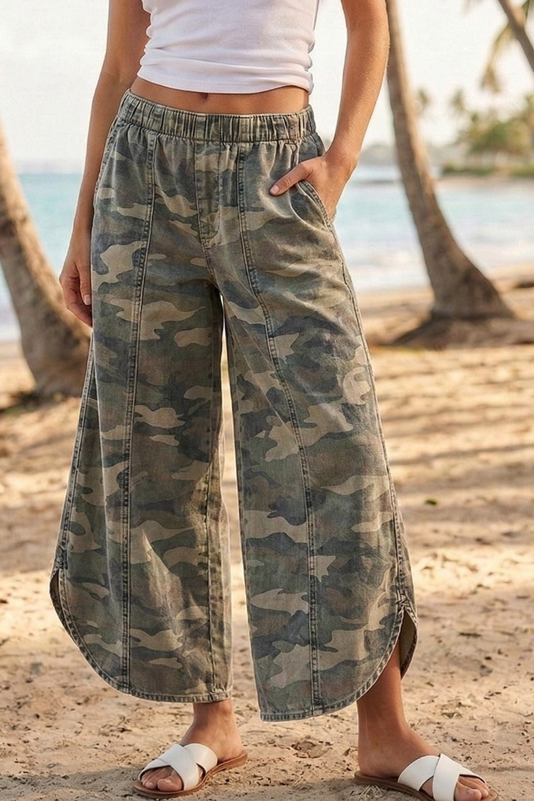 Rocking Camo Tulip Pull-on Jeans
