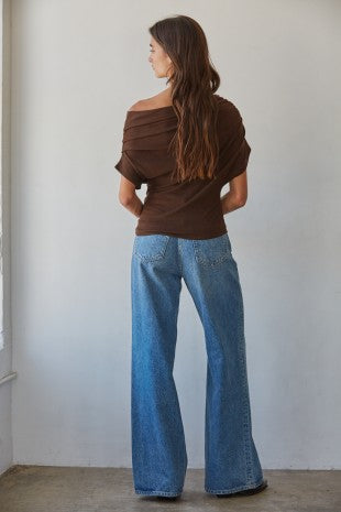 By Together Off Shoulder Drape Top
