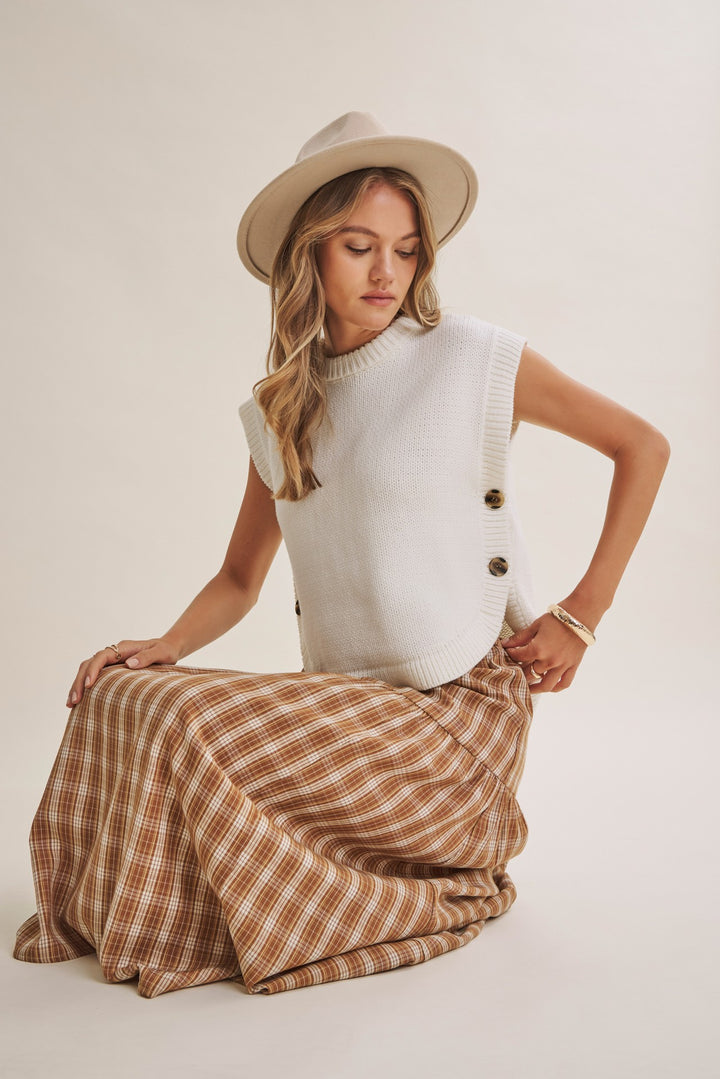 Everyday Cotton Sweater Vest Top