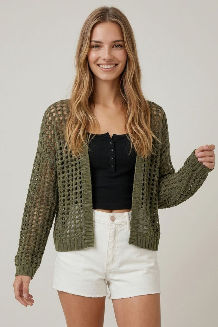 Boho Free Spirit Fishnet Cardigan