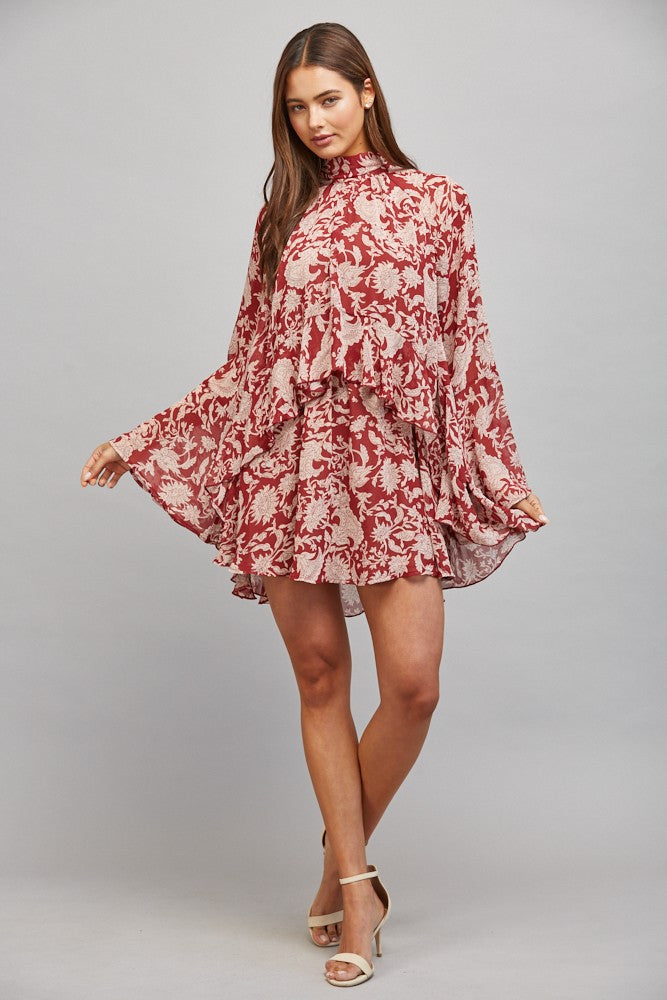 Fate Floral Ruffle Dress