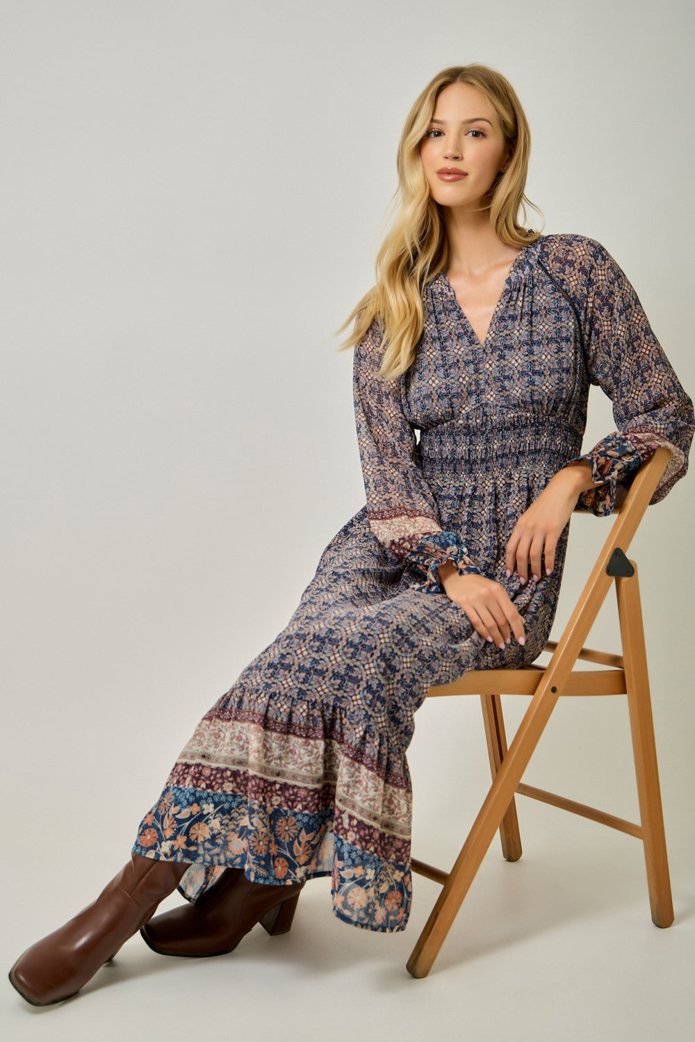 Boho Dreamscape Midi Dress