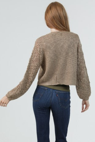 Lightweight Boho Crochet Sweater