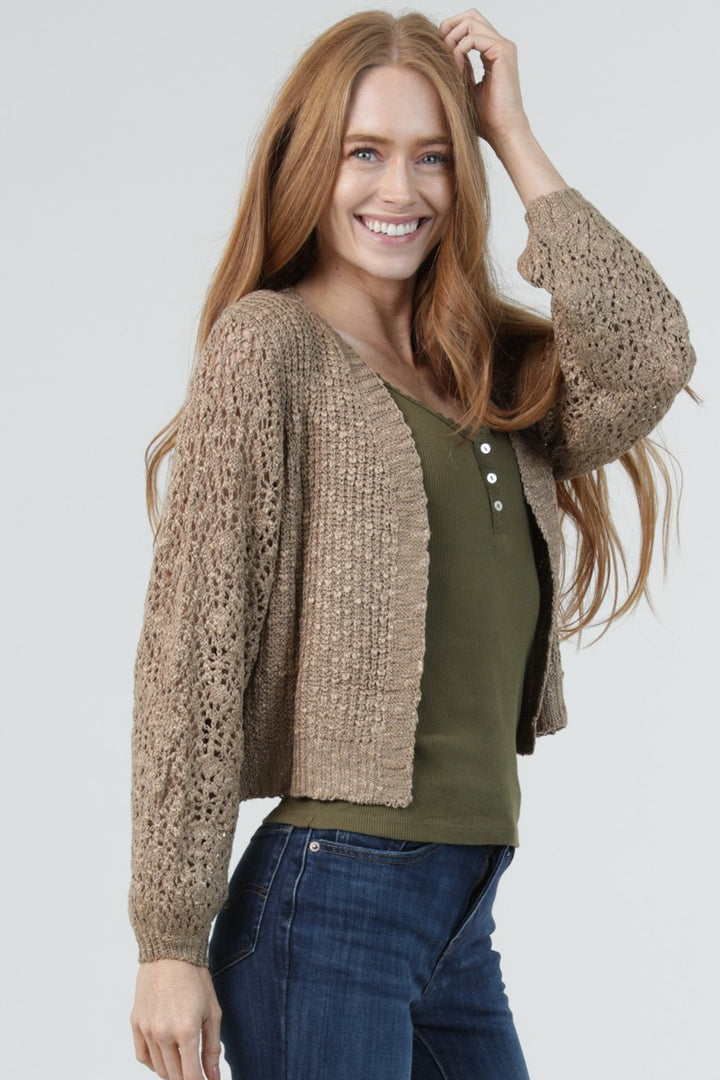 Lightweight Boho Crochet Sweater