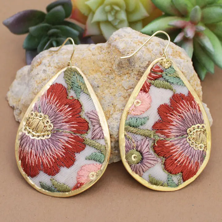 Blooming Teardrop Earrings