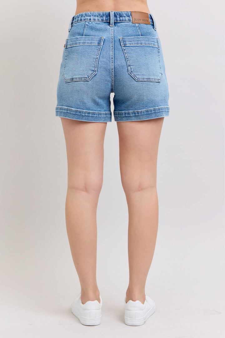 Judy Blue Vintage Wash Jogger Shorts