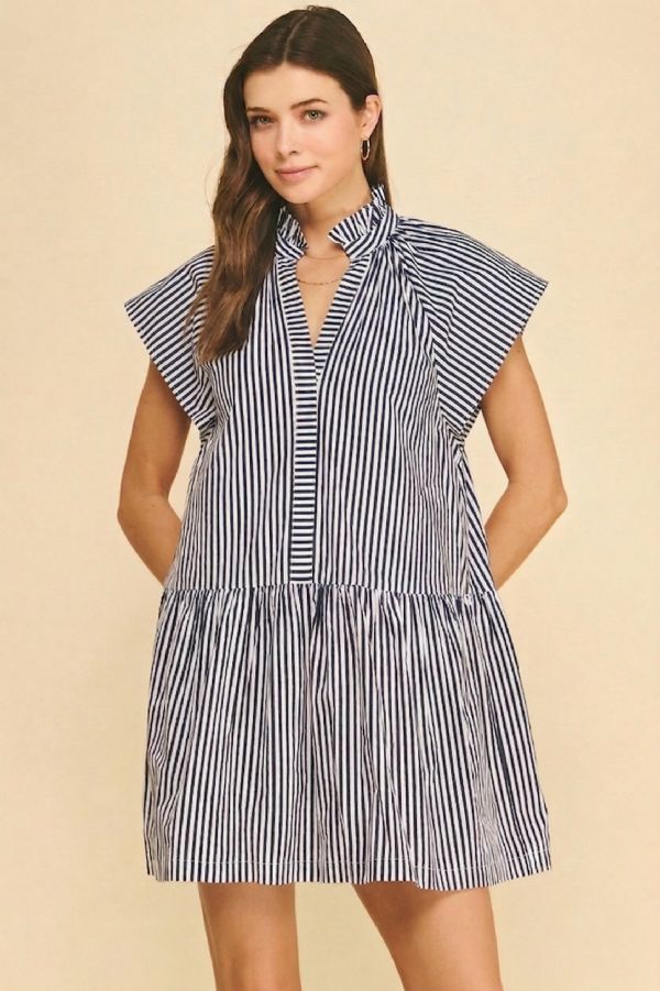 Pinch Stripe Dress