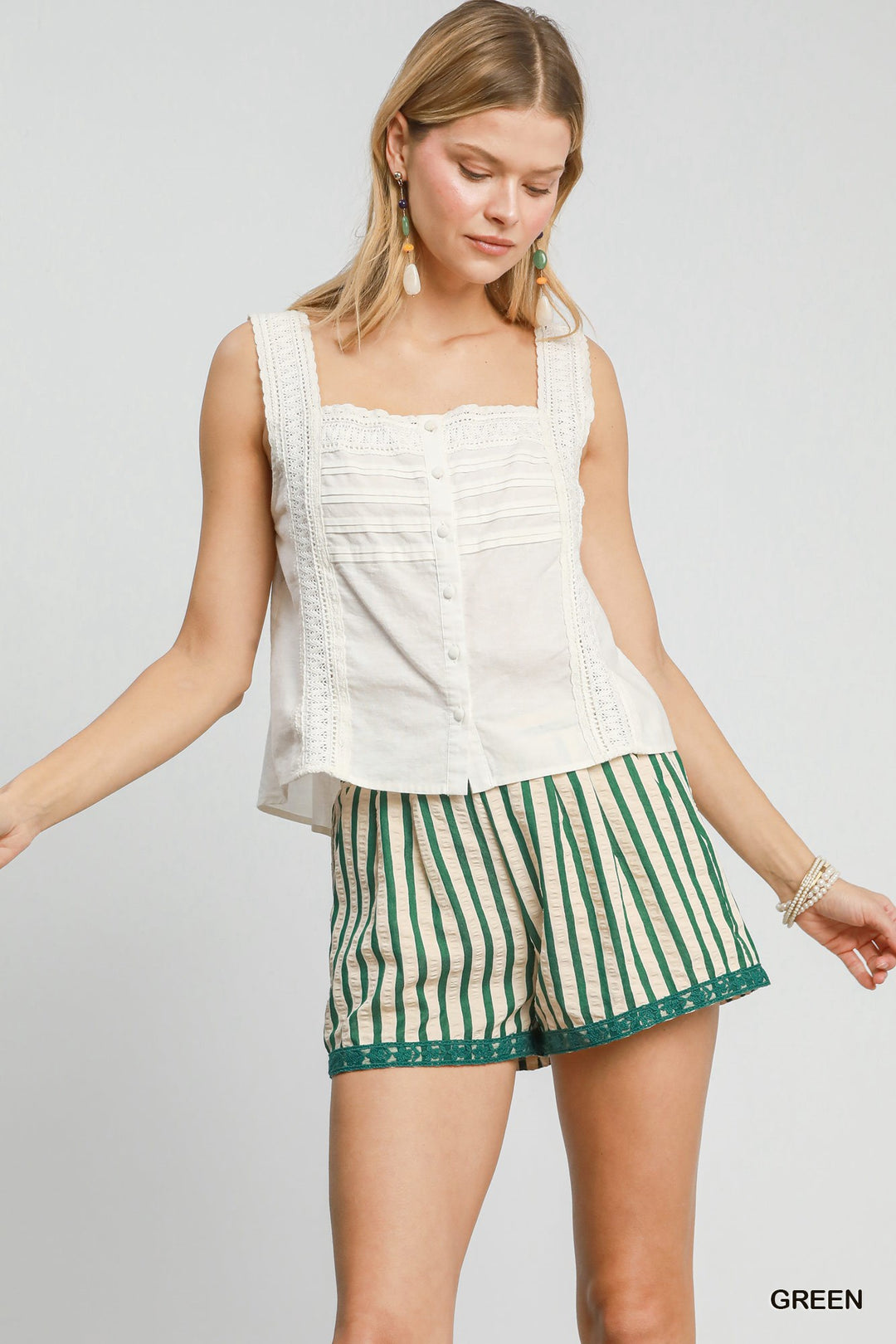 Umgee Easy Escape Stripe Shorts