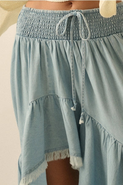 Prairie Moon Ruffle Maxi Skirt