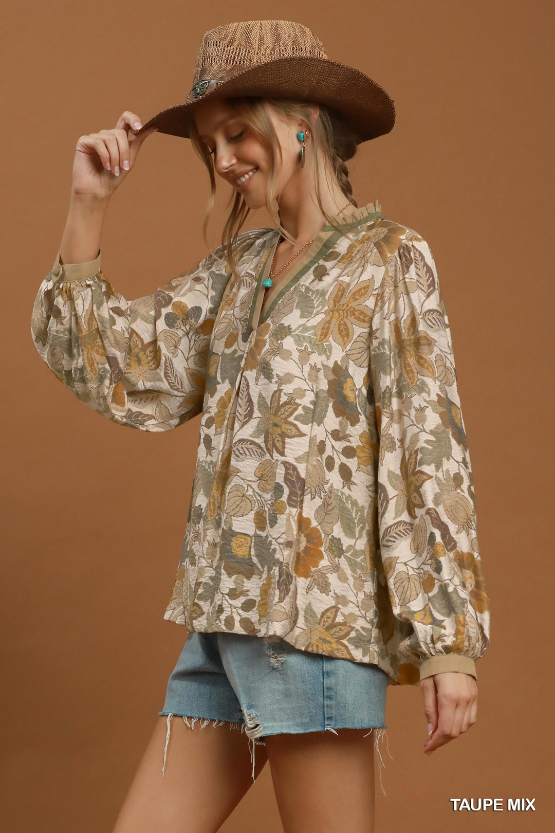 Umgee Vintage Floral Top