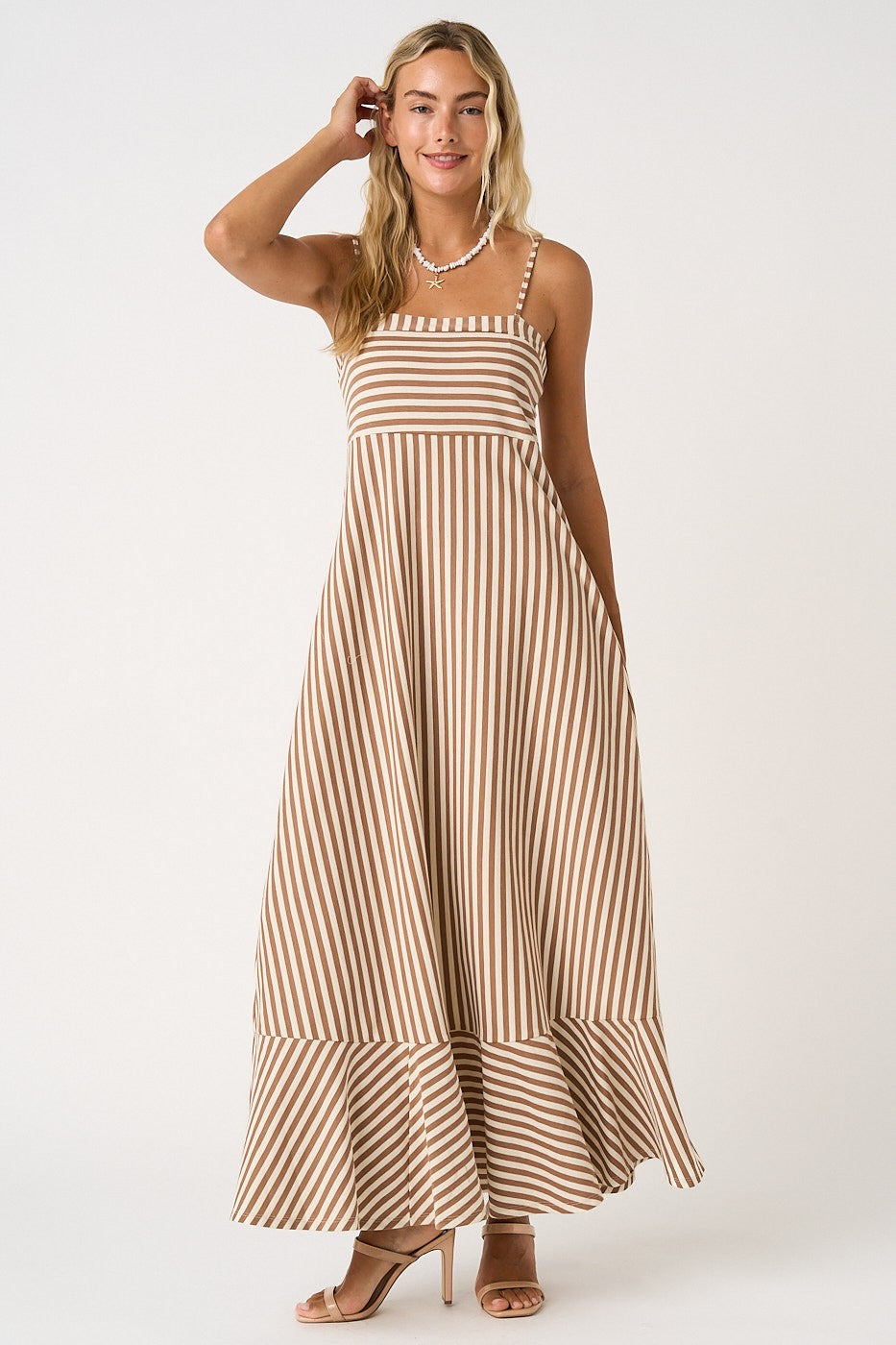 Sunbeam Striped Maxi Dress – Blue Hydrangea Boutique