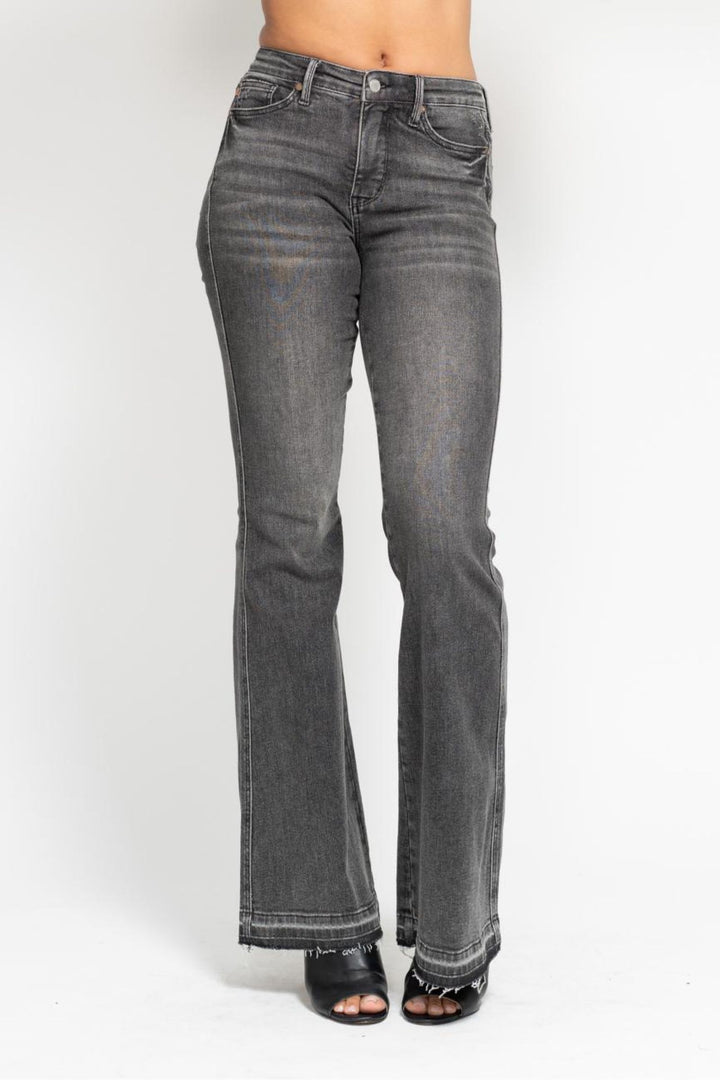 Judy Blue Tummy Control Charcoal Flare Jeans