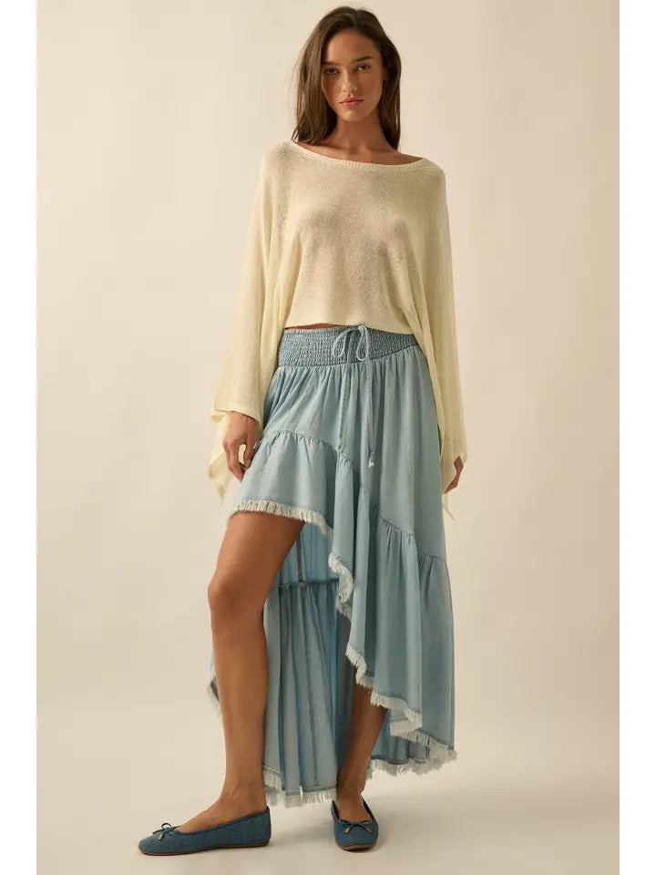 Prairie Moon Ruffle Maxi Skirt