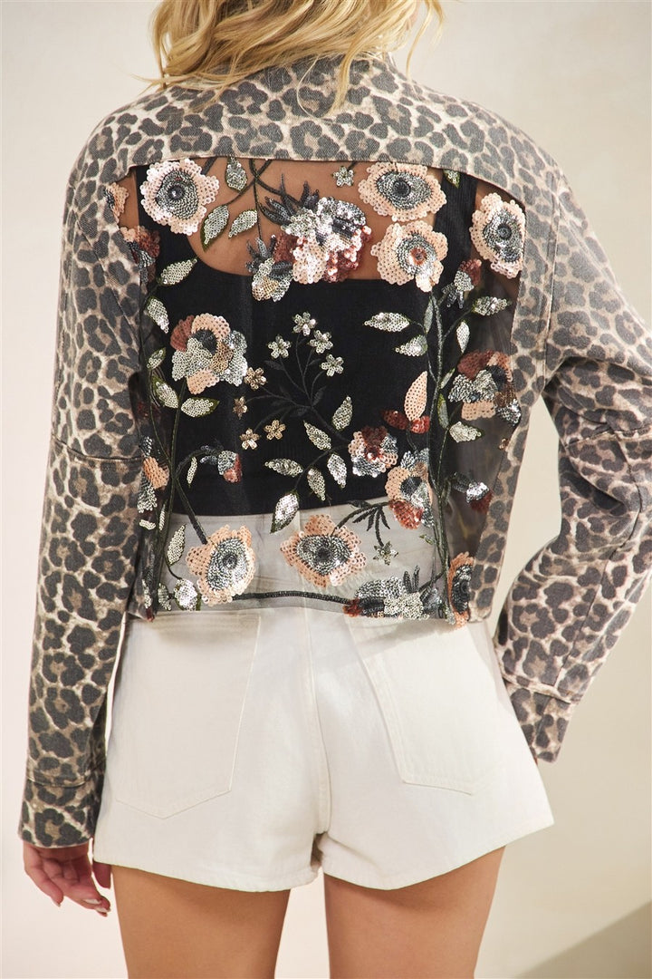 Wildflower After Dark Leopard Jacket