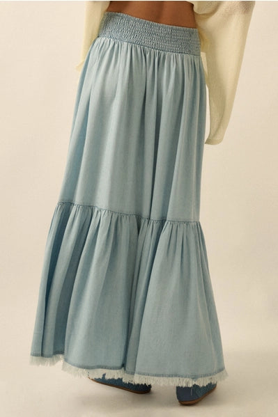Prairie Moon Ruffle Maxi Skirt