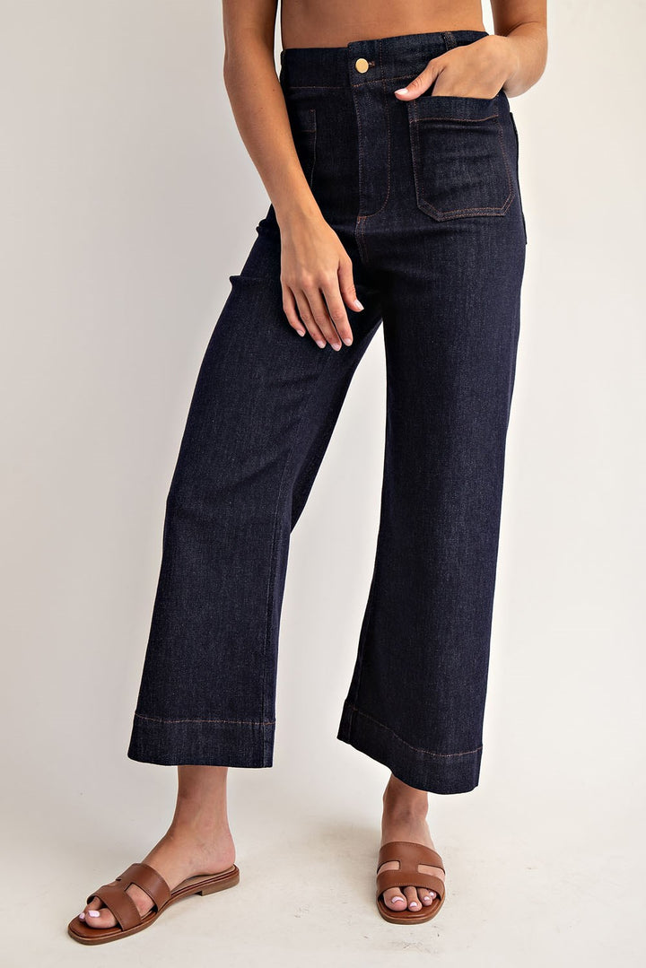 Soft Washed Straight Leg Jeans