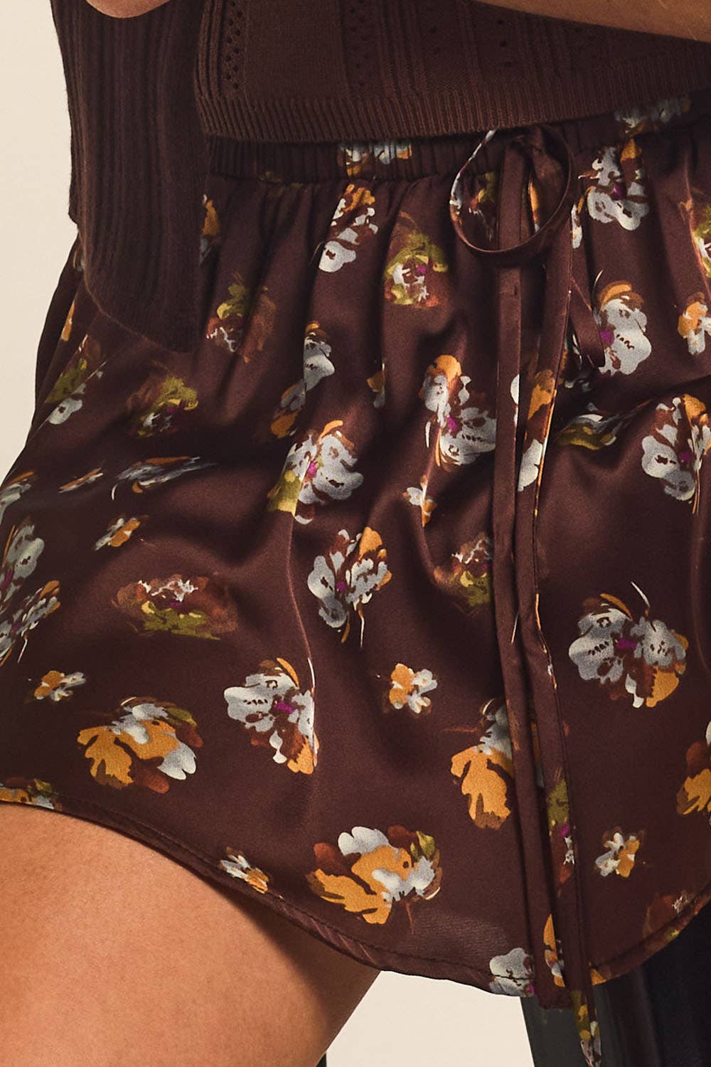 Wildflower Satin Skort