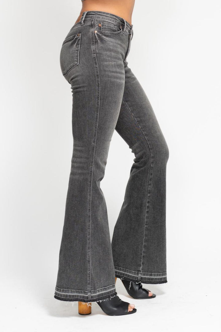 Judy Blue Tummy Control Charcoal Flare Jeans