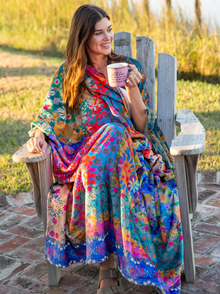 Double-Sided Cozy Throw Blanket