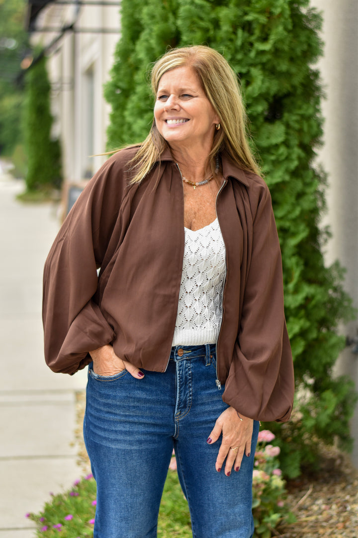 Free Spirit Bubble Zip Up Jacket