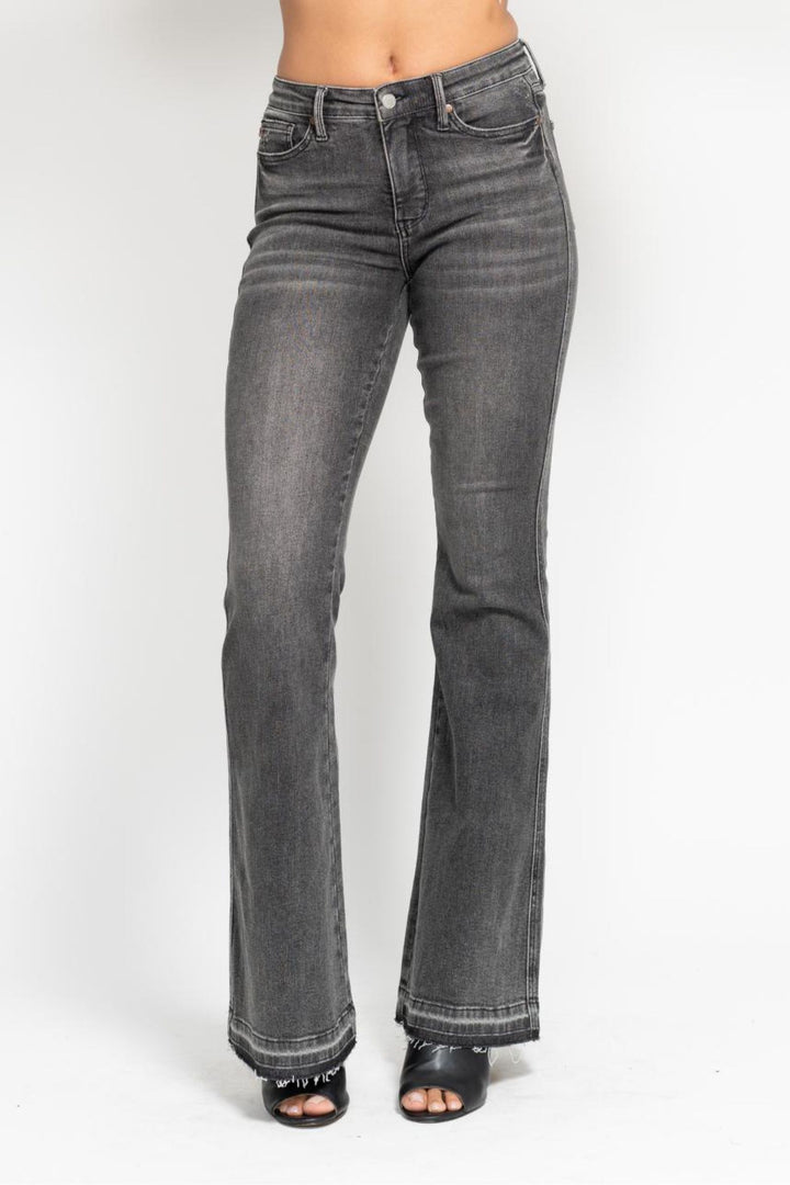 Judy Blue Tummy Control Charcoal Flare Jeans