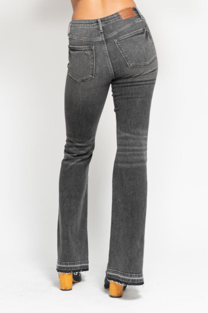 Judy Blue Tummy Control Charcoal Flare Jeans