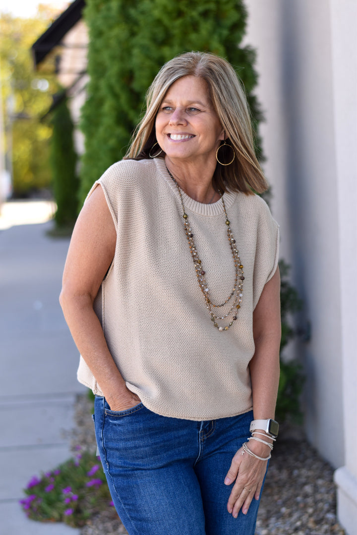 Everyday Edit Relaxed Cotton Sweater Vest