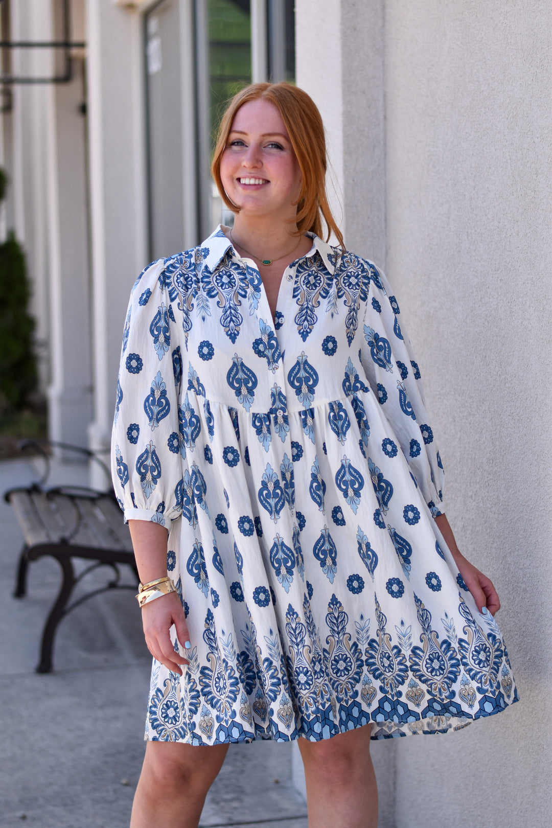 Blue Muse Shirt Dress