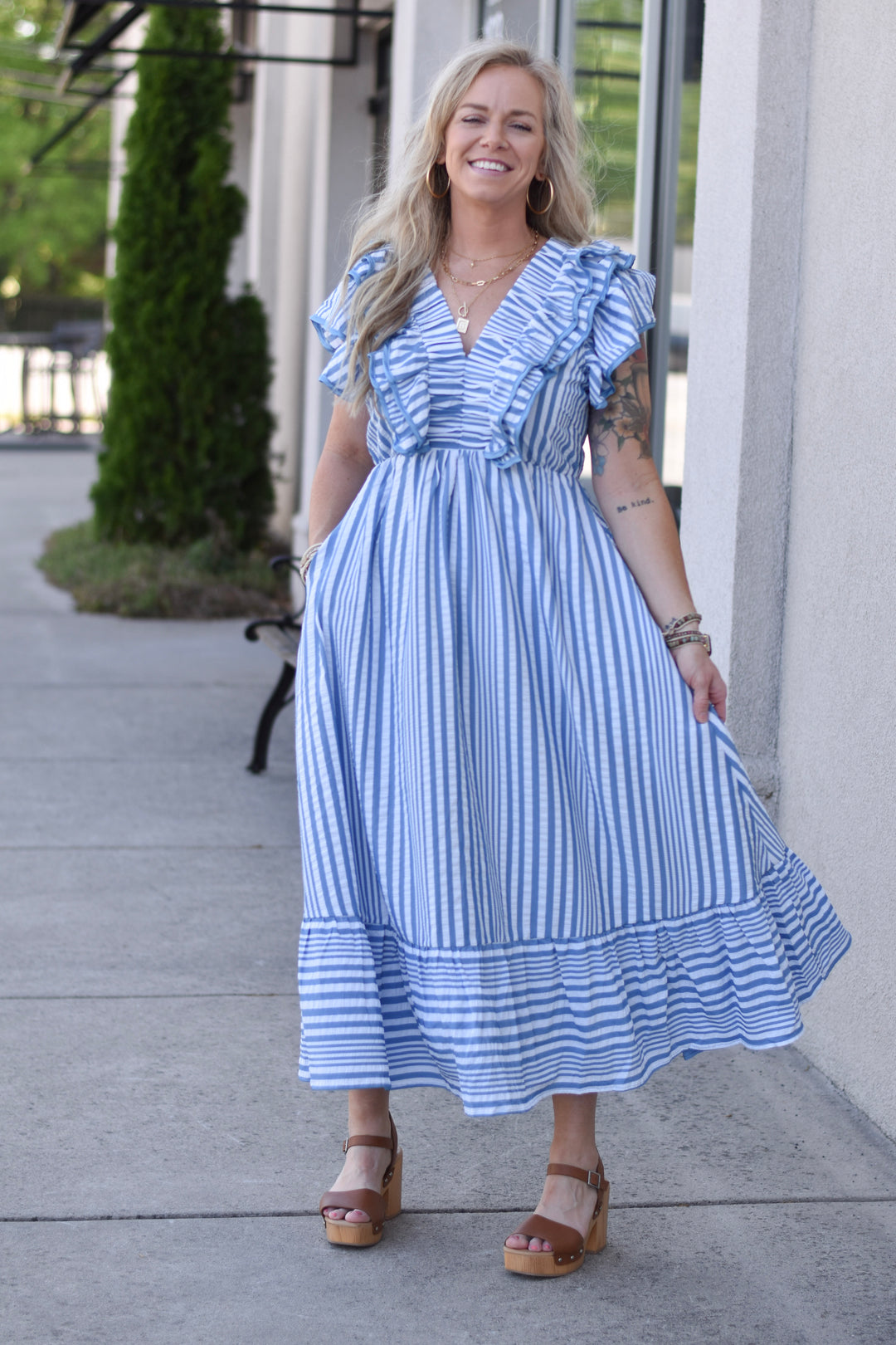 Coastal Breeze Midi Dress