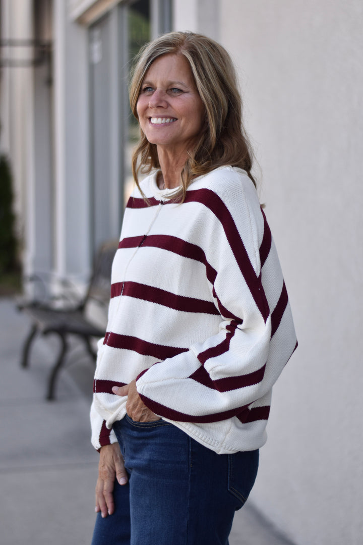 Slouchy Stripe Sweater