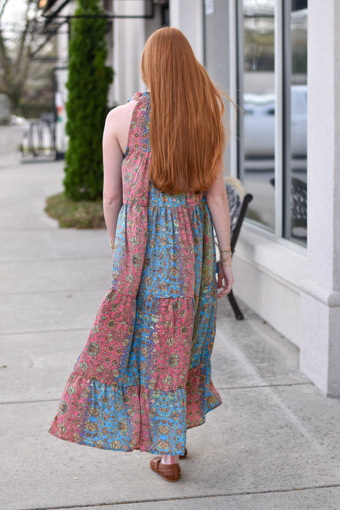 Boho Fuse Patchwork Maxi Dress