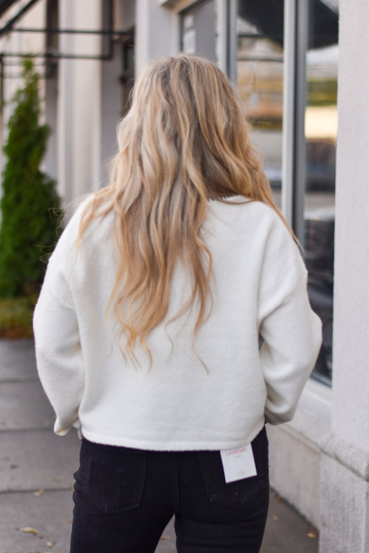 Contrast Stitch Pocket Sweater