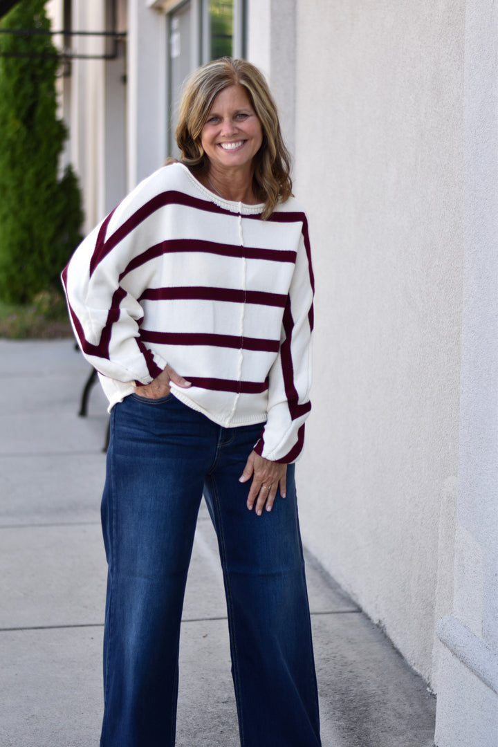 Slouchy Stripe Sweater