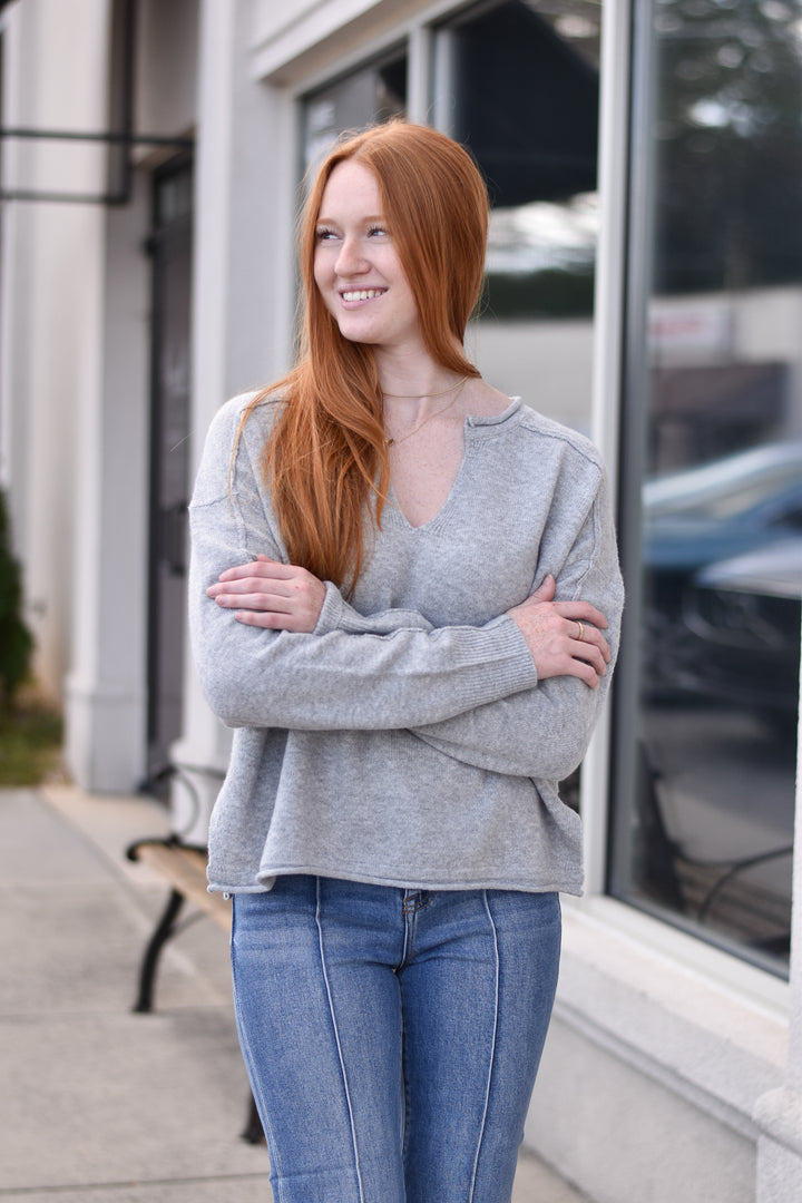 Split Neck Sweater