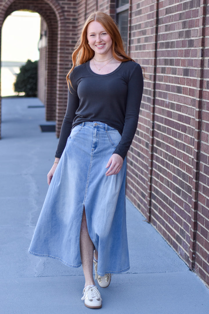 Tempo Paris Denim Skirt