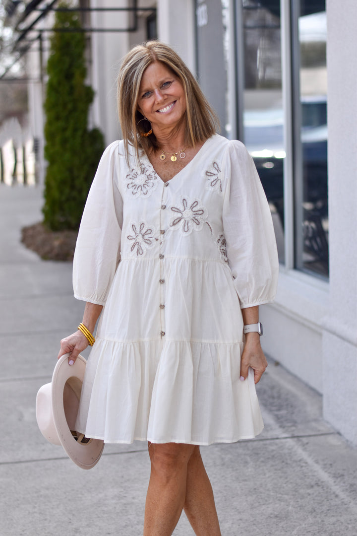 Easel Boho Willow Tiered Dress