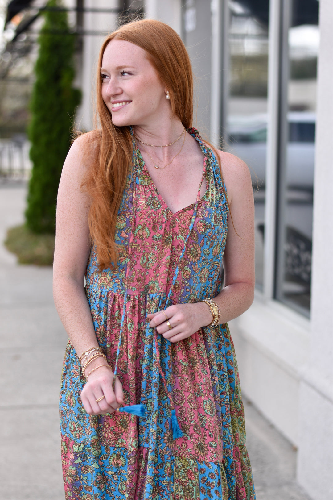 Boho Fuse Patchwork Maxi Dress