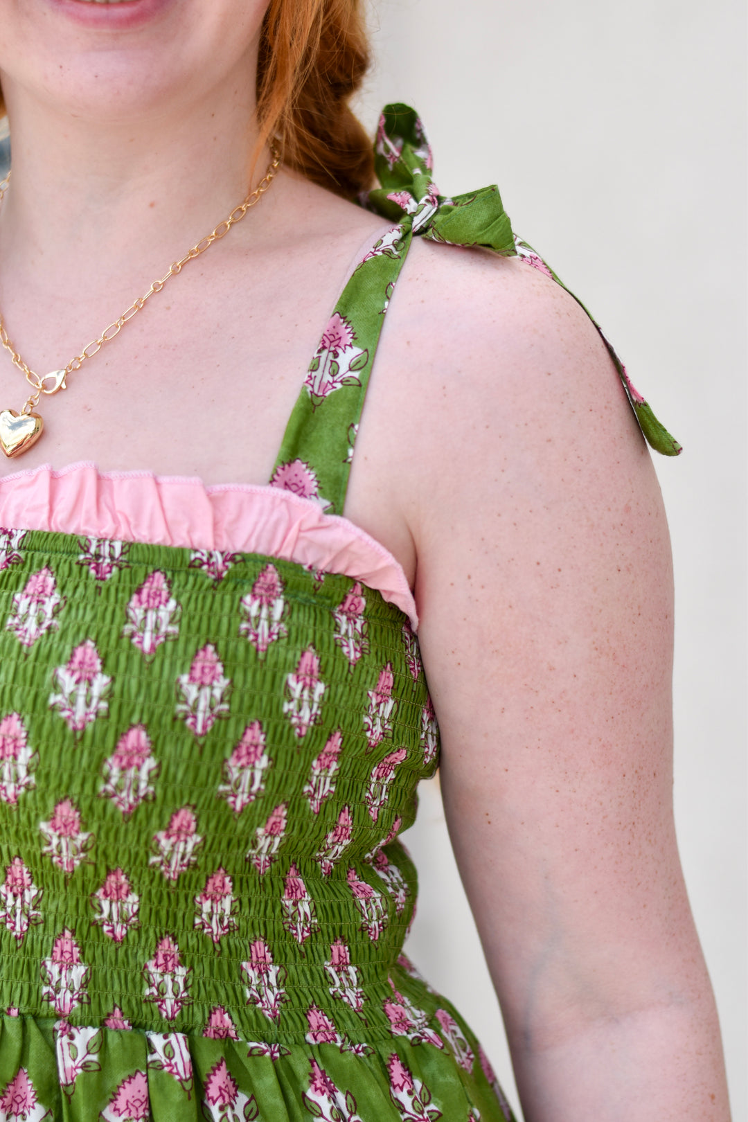 THML Patchwork Bloom Midi Dress