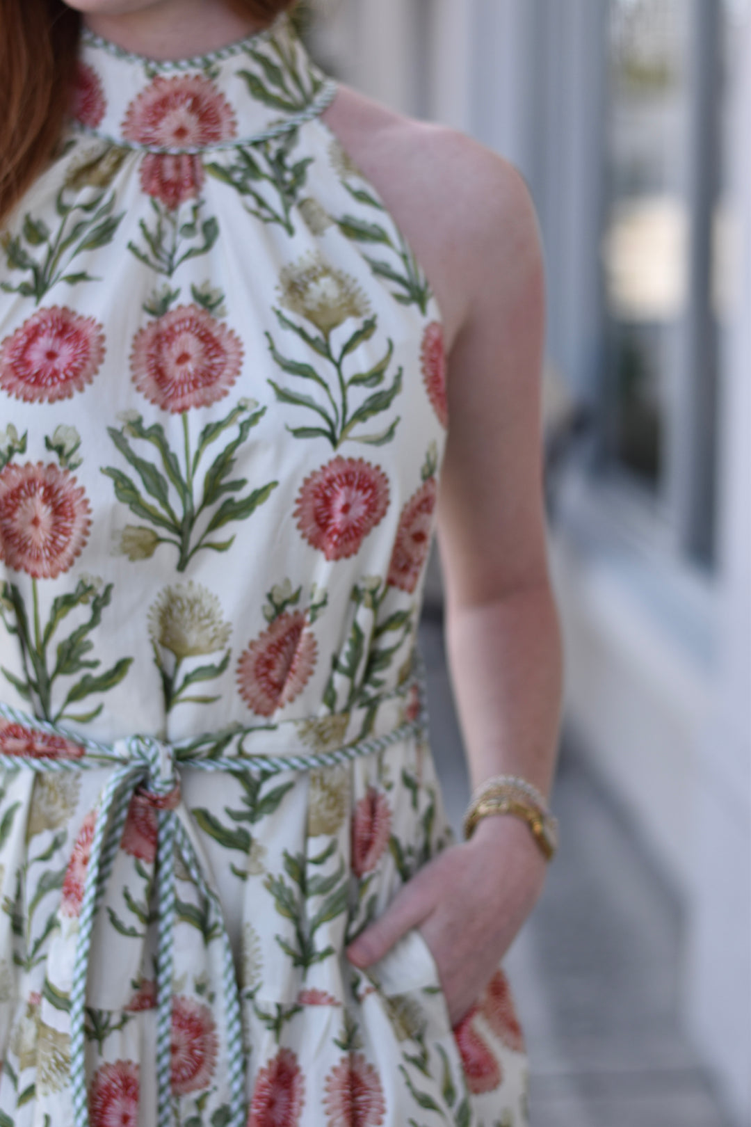 Entro Sleeveless Floral Maxi Dress