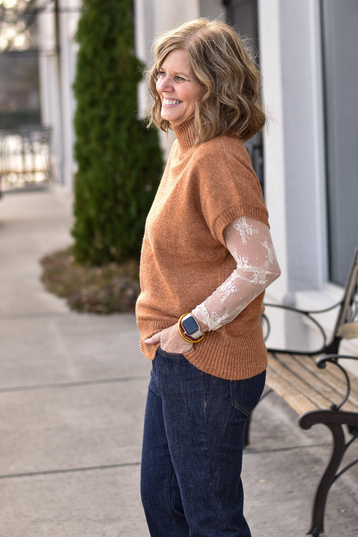 Warm Horizon Mock Neck Vest