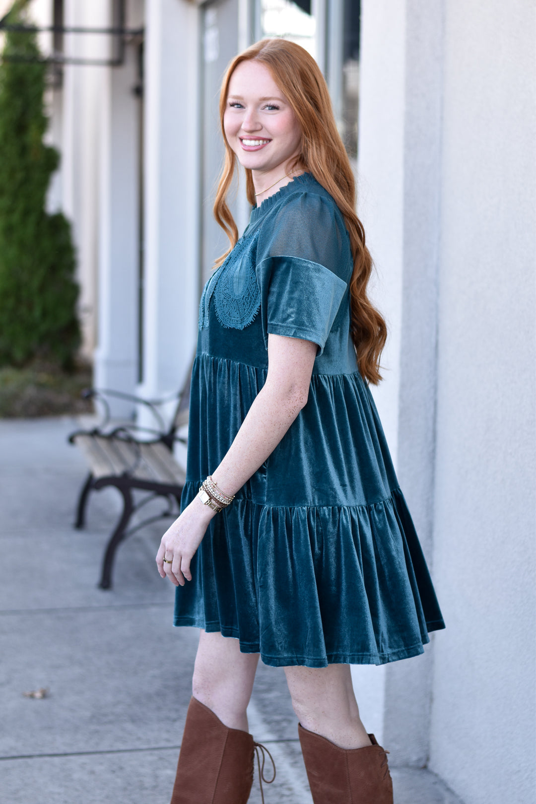 Boho Velvet Enchantress Dress