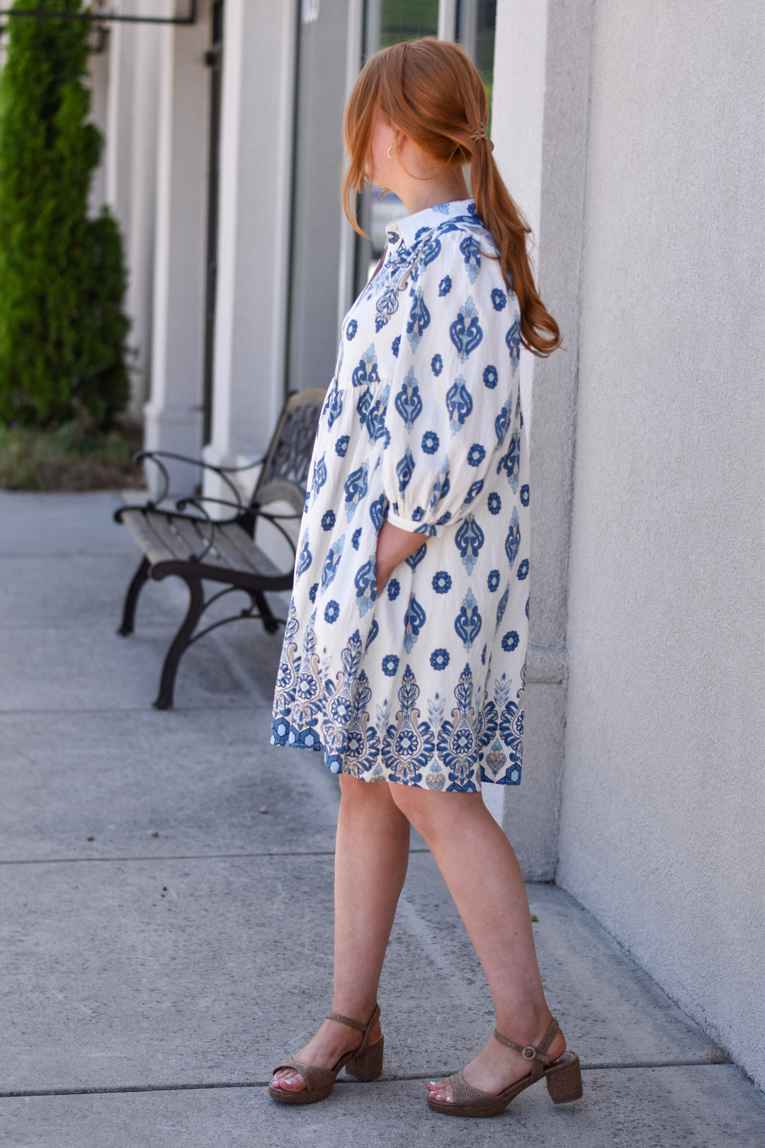 Blue Muse Shirt Dress