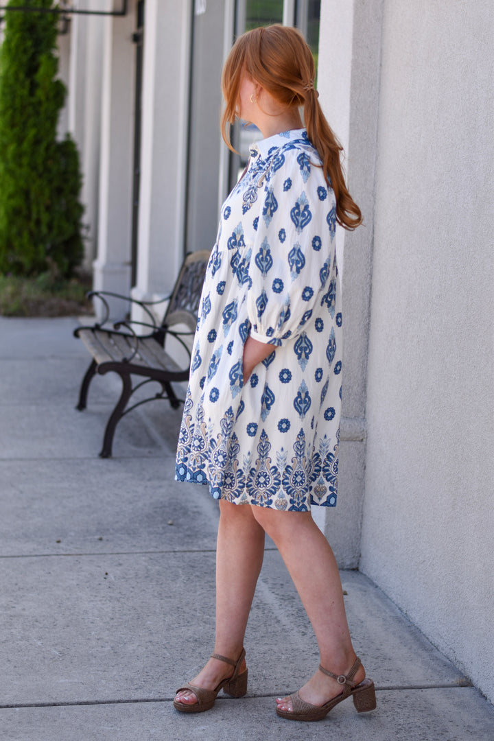 Blue Muse Shirt Dress