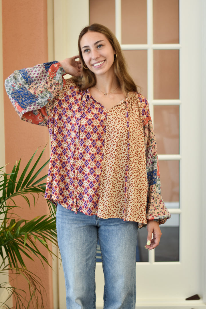 Boho Challis Blouse