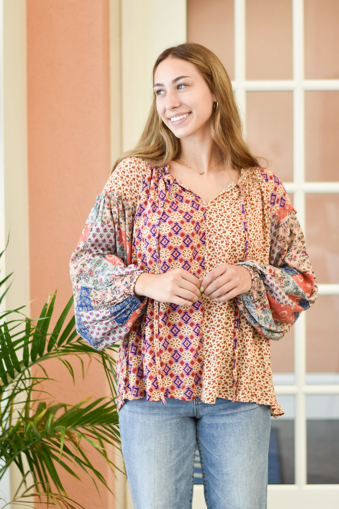 Boho Challis Blouse