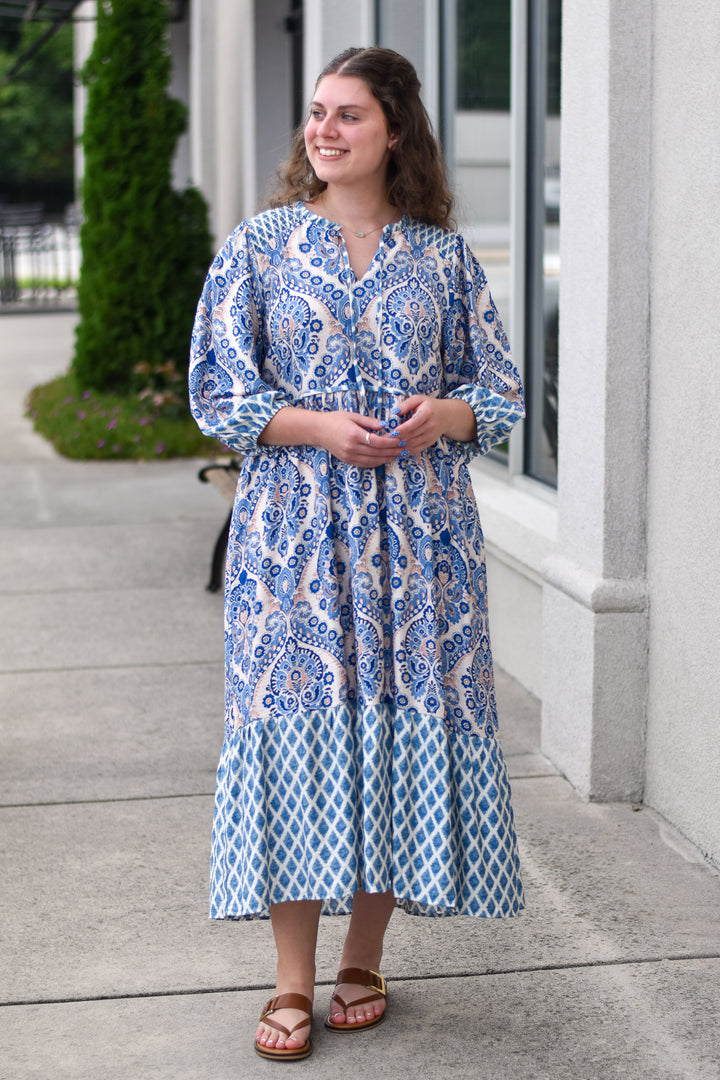 Savannah Bloom Midi Dress