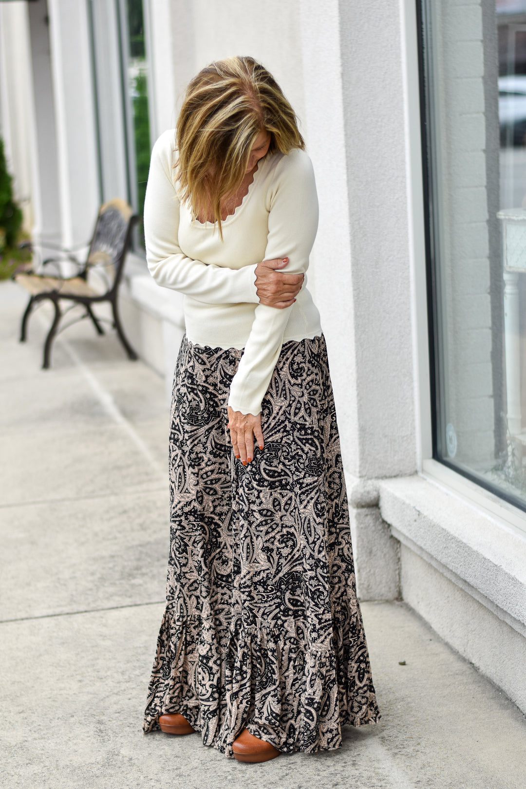 Bohemian Ruffle Wide Leg Pants