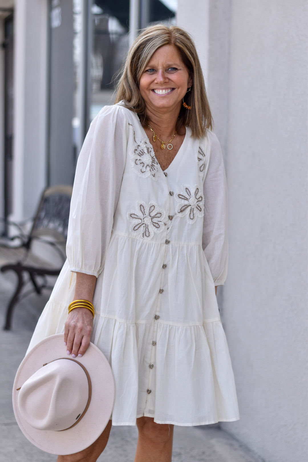 Easel Boho Willow Tiered Dress