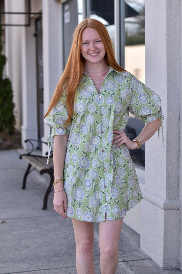 Entro Botanical Mini Dress